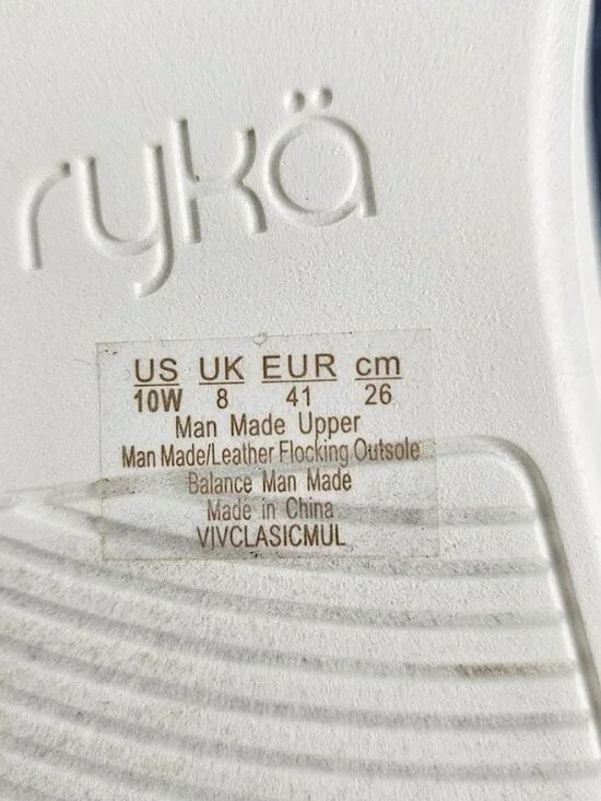 NEW RYKA Fixed Lace Sneaker Mules VIV Classic Mule Women's size 10W ACADEMY BLUE - Picture 6 of 8